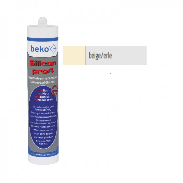 Beko pro4 Premium-Silicon 310ml - beige / erle - EBAYVARIANTE