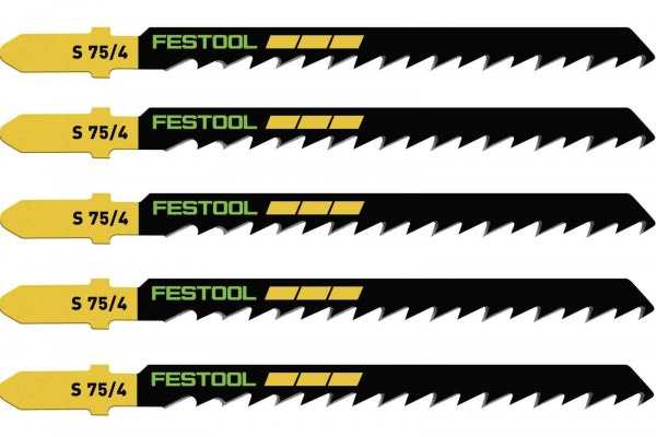 Festool Stichsägeblätter WOOD BASIC S 75/4/5 - 204305 - 5 Stück