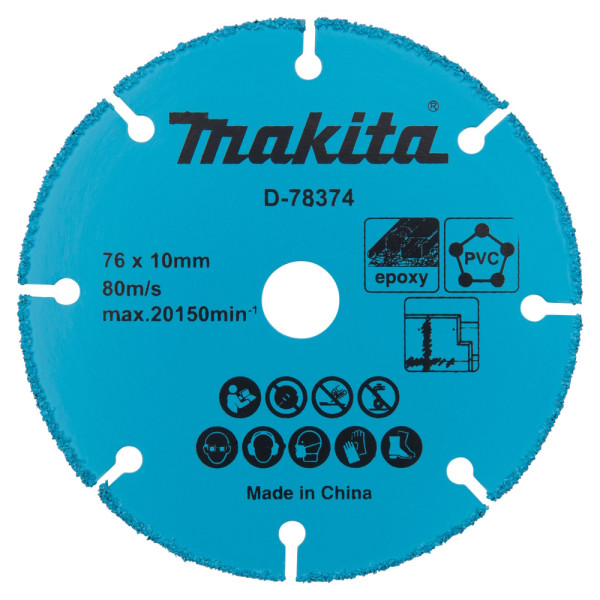 Makita Trennscheibe für verschiedene Materialien - universal - 76x10mm - D-78374