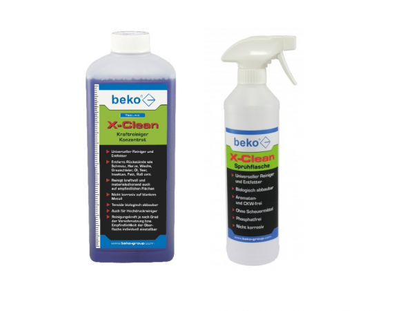 Beko TecLine X-Clean Kraftreiniger -Konzentrat- 1 l Flasche + SPRÜHFLASCHE