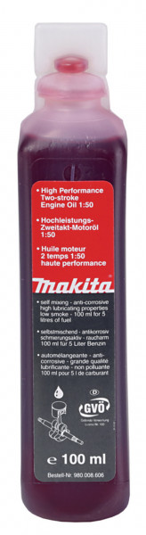 Makita Hochleistungs 2-Takt Motorenöl - 50:1 - 100 ml - 195957-9