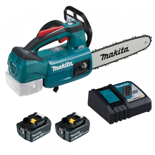 Makita Kettensäge DUC254 - 2x 18V 5Ah Akku - inkl. Ladegerät - 25cm - im Karton