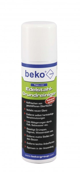 Beko TecLine Edelstahl Grundreiniger Reiniger- 150 ml - Leicht abrasive Wirkung