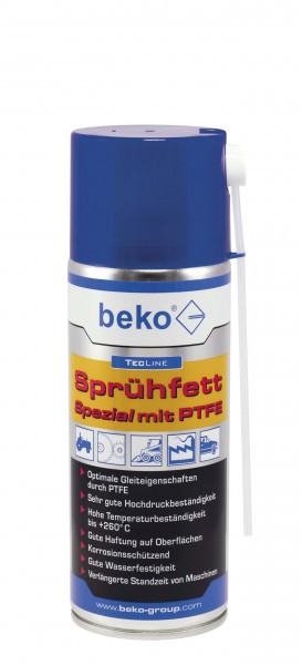 Beko TecLine Sprühfett Spezial mit PTFE - bis 260°C - 400 ml
