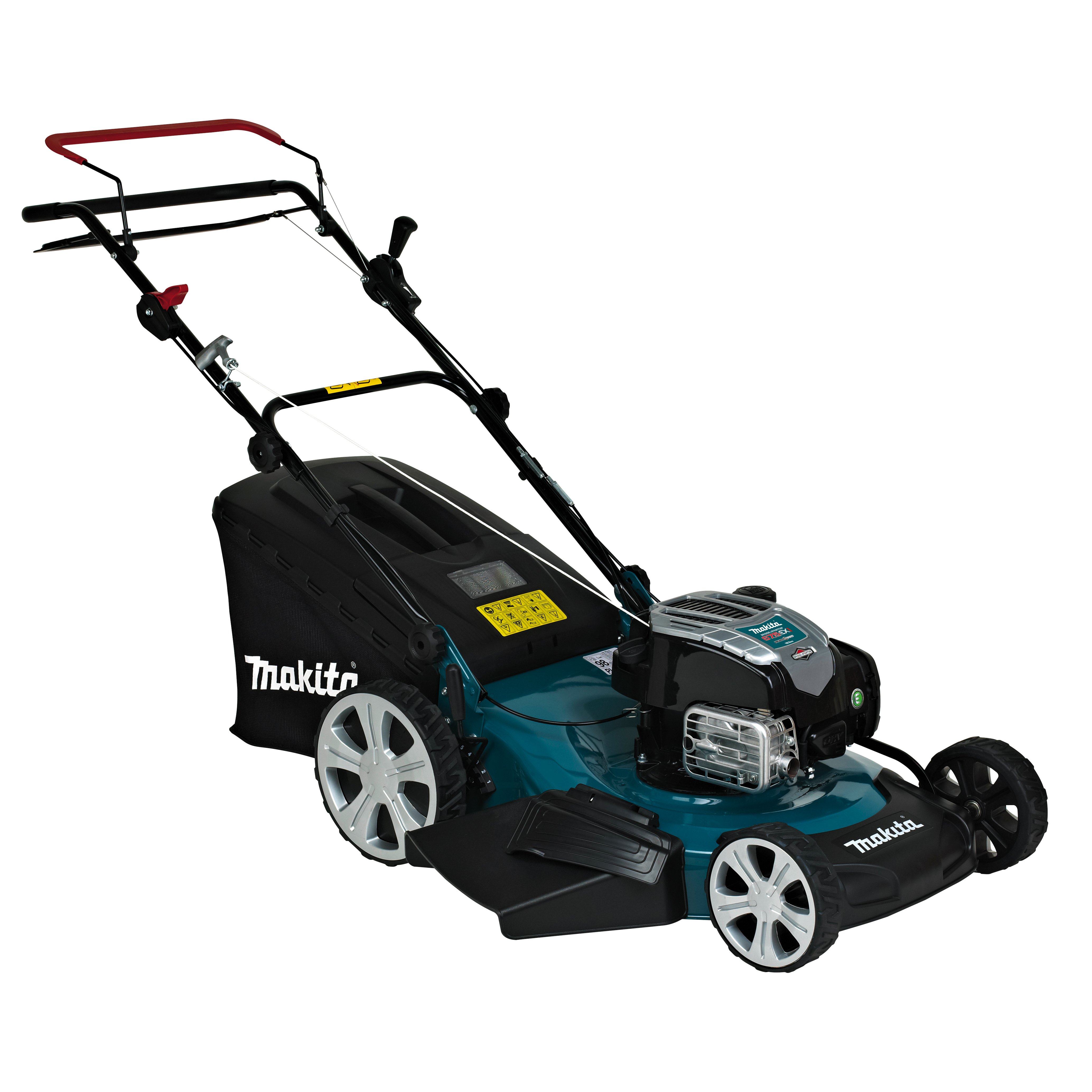 Makita PLM5600N2 Benzin Rasenmäher 56cm Schnittbreite 70 l Fangkorb 3,5