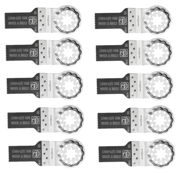 Fein Sägeblatt E-Cut - 10 Stück - 2cm breit/3,4cm lang - Bi-Metall - 63502183240