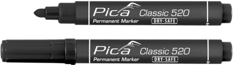 Pica Classic - Permanent Marker - wasserfest - schwarz - 520/46