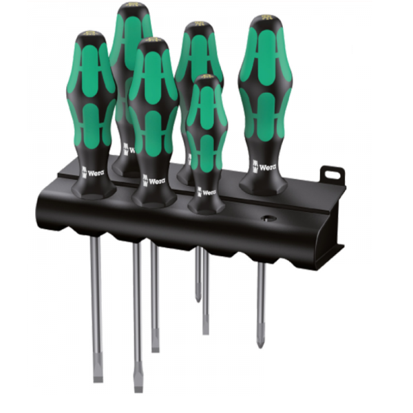 Wera Schraubendrehersatz 6-teilig Kraftform plus Serie 300