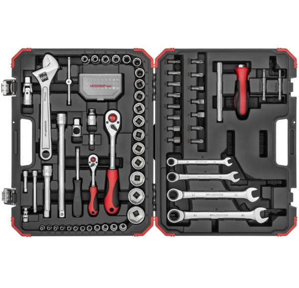 Gedore Red Steckschlüssel-Satz - 1/4" + 1/2" - R46003097 - 97-teilig - 3300186