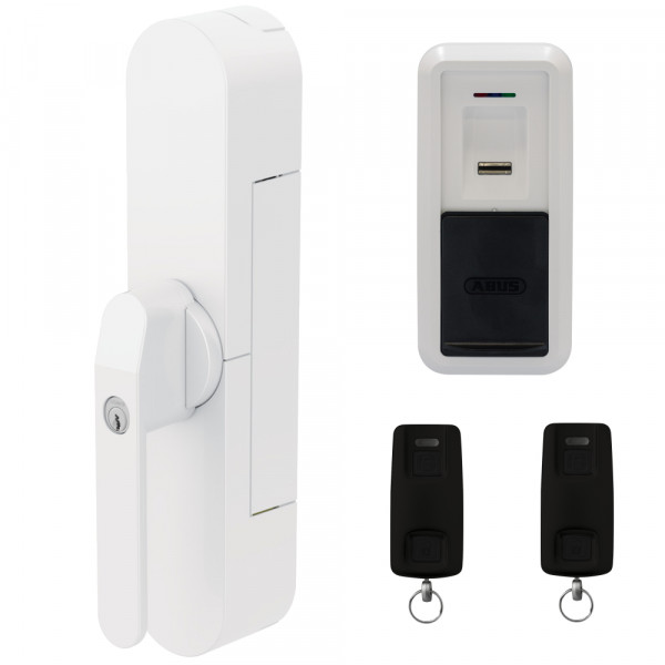 ABUS Bluetooth Fensterantrieb WINTECTO ONE weiß - Fingerscanner 2x Fernbedienung