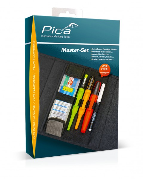 Pica Master Set Markier Set Installateur - 55020 - für Fliesenleger, Elektriker, Schlosser...