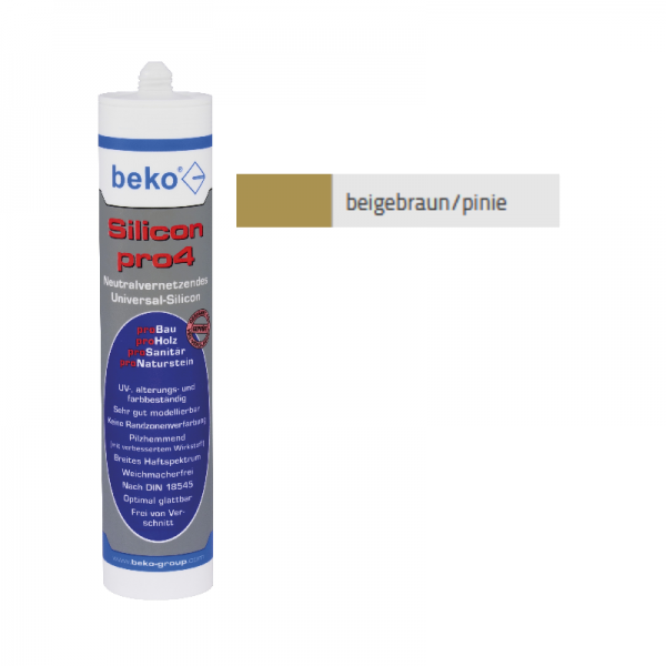 Beko pro4 Premium-Silicon 310ml - beigebraun / pinie - EBAYVARIANTE