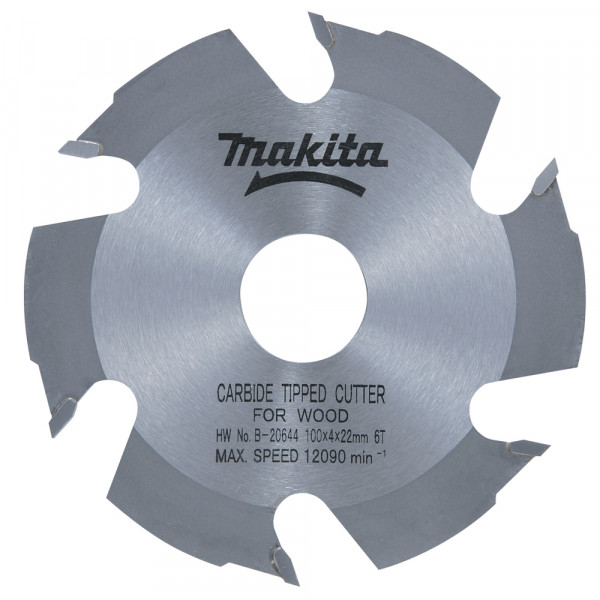 Makita Nutfräser 100mm - B-20644 - 22mm Bohrung - 4mm Schnittbreite