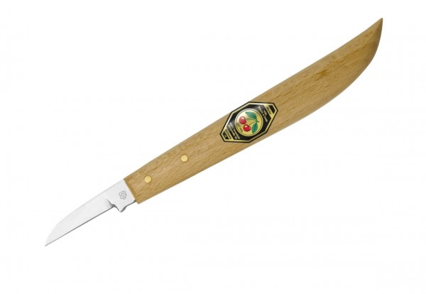 Kirschen Kerbschnitzmesser - Nr. 3358000 - gerade Schneide - Weißbuchenheft