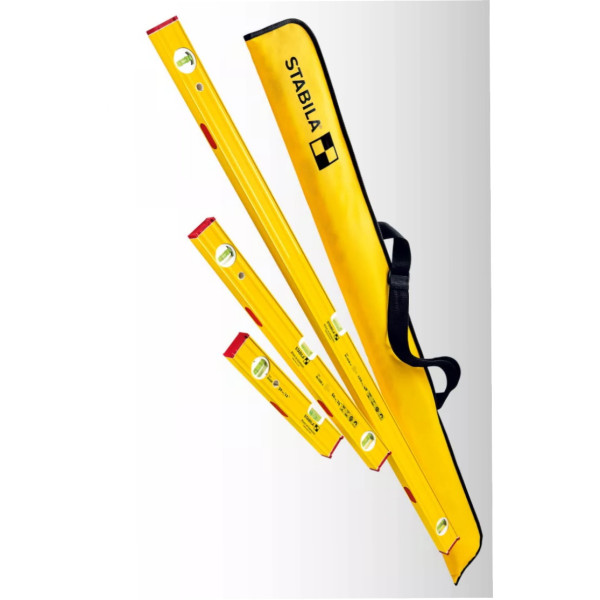 Stabila Magnet Wasserwaagen PRO SET 80 ASM - 4-tlg. - 30/60/120cm Tasche - 19716